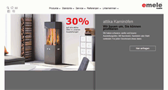Desktop Screenshot of emele-kamin.de