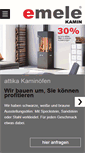 Mobile Screenshot of emele-kamin.de